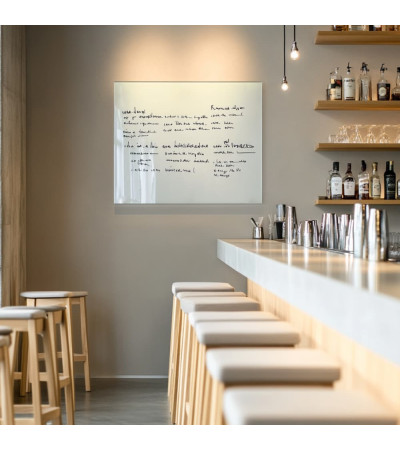 Weißes satiniertes Glas Magnetische Restauranttafel Smatab®