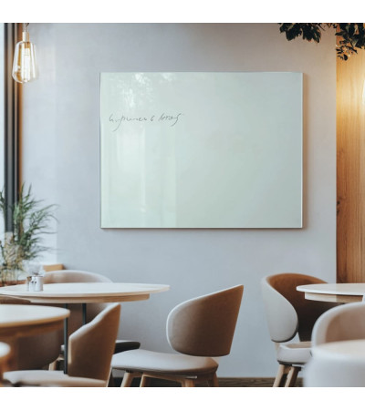 Weißes satiniertes Glas Magnetische Restauranttafel Smatab®