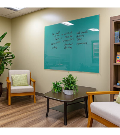 Green Emerald  Smatab® glass magnetic board for non-profit organizations