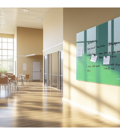 Green Emerald  Smatab® glass magnetic board for non-profit organizations