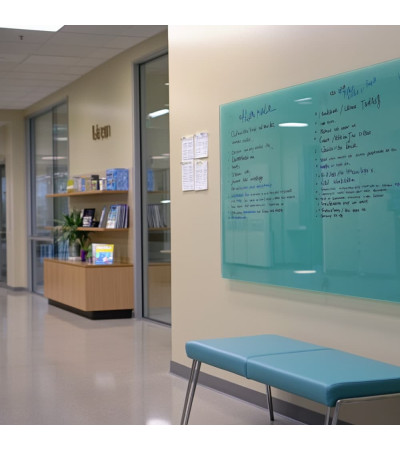 Green Emerald  Smatab® glass magnetic board for non-profit organizations