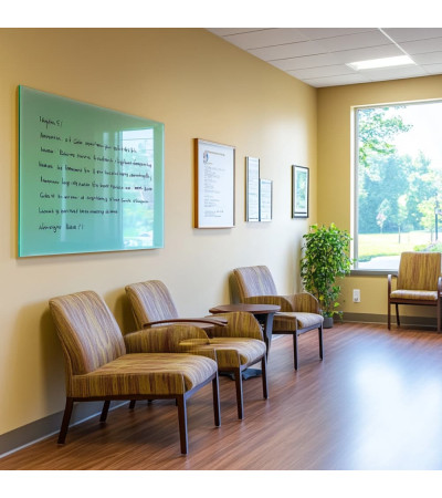 Green Verones Smatab® glass magnetic board for non-profit organizations