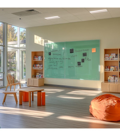 Green Verones Smatab® glass magnetic board for non-profit organizations