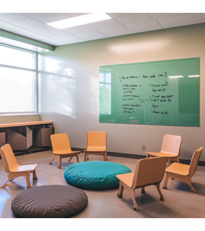 Green Verones Smatab® glass magnetic board for non-profit organizations
