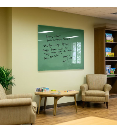 Green Verones Smatab® glass magnetic board for non-profit organizations
