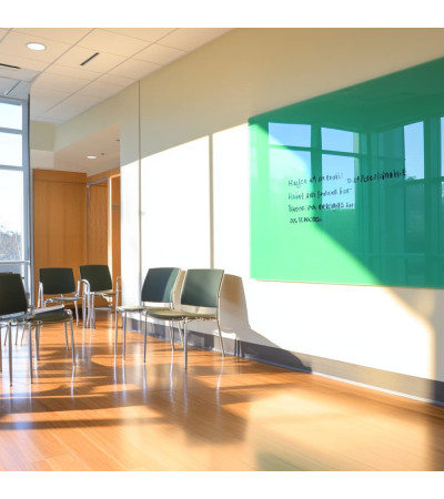 Green Verones Smatab® glass magnetic board for non-profit organizations
