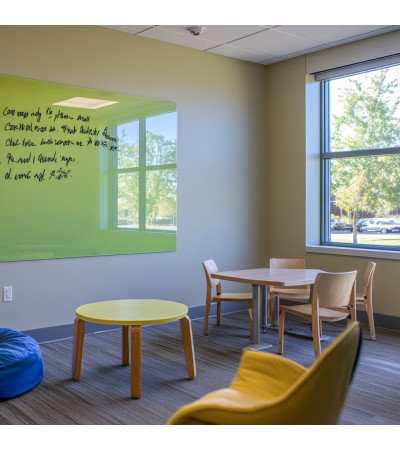 Pistachio Green Smatab® glass magnetic board for non-profit organizations