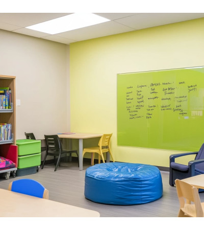 Pistachio Green Smatab® glass magnetic board for non-profit organizations