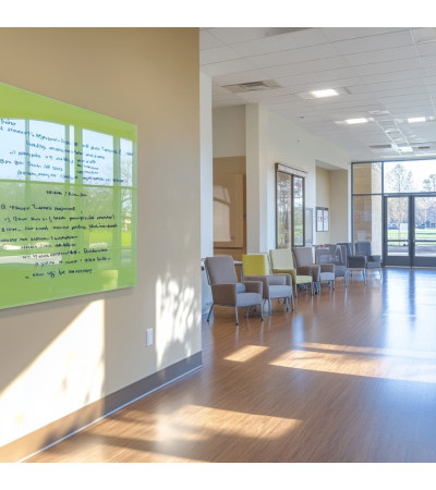 Pistachio Green Smatab® glass magnetic board for non-profit organizations