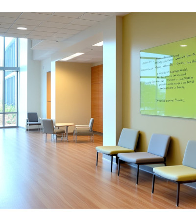 Pistachio Green Smatab® glass magnetic board for non-profit organizations