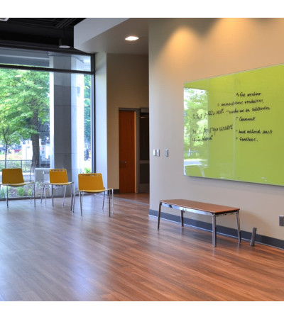 Pistachio Green Smatab® glass magnetic board for non-profit organizations