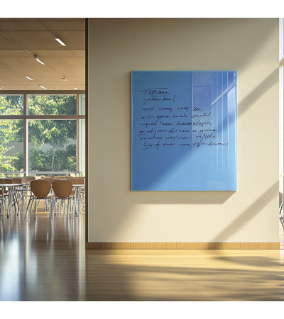 Blau coeline Glas-Magnettafel Smatab® für gemeinnützige Organisationen