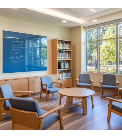 Blue coeline Smatab® glass magnetic board for non-profit organizations