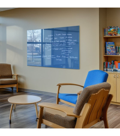 Blue coeline Smatab® glass magnetic board for non-profit organizations