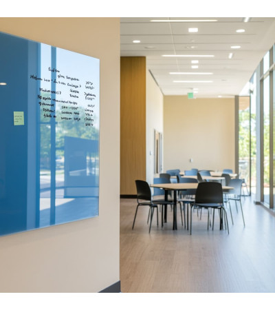 Blau coeline Glas-Magnettafel Smatab® für gemeinnützige Organisationen