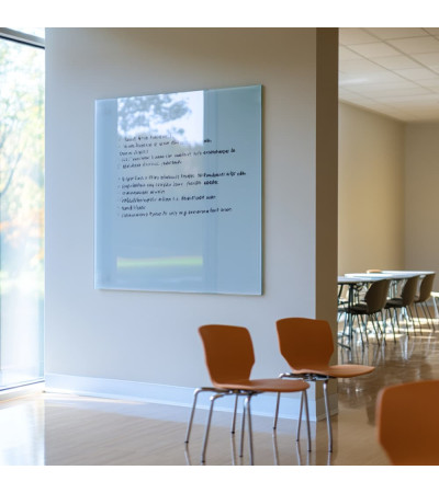 Smatab® Königsblaue Glas-Magnettafel für Unternehmen