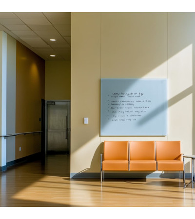 Royal blue Smatab® glass magnetic board for non-profit organizations