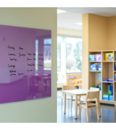 Lila kobalt Glas-Magnettafel Smatab® für gemeinnützige Organisationen
