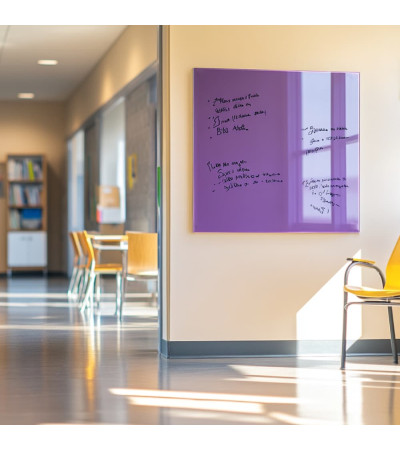 Purple cobalt Smatab® glass magnetic board for non-profit organizations