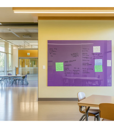 Purple cobalt Smatab® glass magnetic board for non-profit organizations