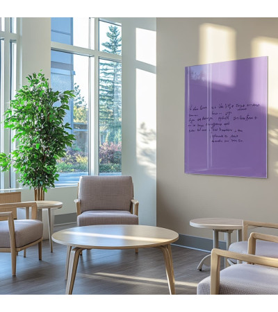 Lila kobalt Glas-Magnettafel Smatab® für gemeinnützige Organisationen