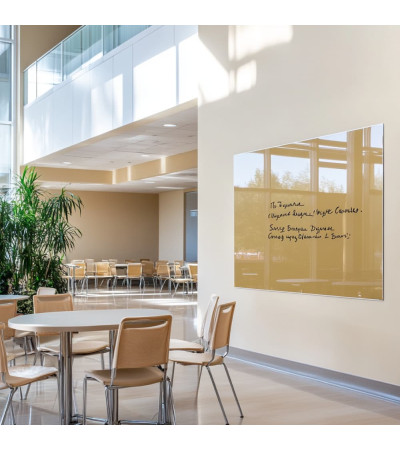 Okara umber Smatab® glass magnetic board for non-profit organizations