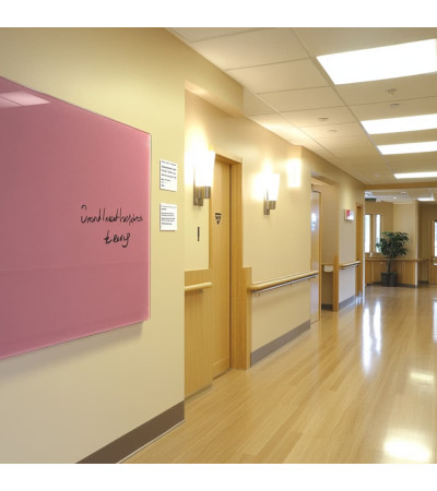 Pink pearl Smatab® glass magnetic board for non-profit organizations