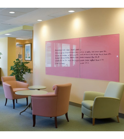 Pink pearl Smatab® glass magnetic board for non-profit organizations