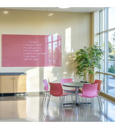 Pink pearl Smatab® glass magnetic board for non-profit organizations
