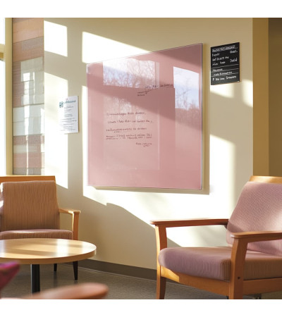 Smatab® Rosa Körper Corporate Glas-Magnettafel