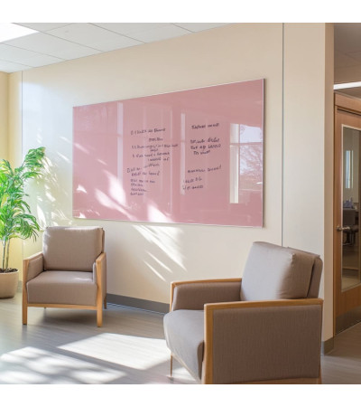 Pink body Smatab® glass magnetic board for non-profit organizations