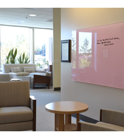 Pink body Smatab® glass magnetic board for non-profit organizations