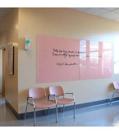 Pink body Smatab® glass magnetic board for non-profit organizations