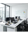 Weiße satinierte Glastafel für das Büro