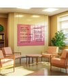 Rosa perlmuttfarbene Glas-Magnettafel SMATAB®