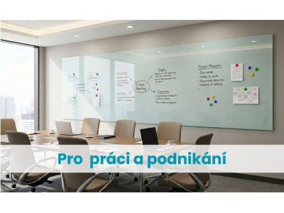 🏢 Pracovní a firemní tabule SMATAB® | Skleněné magnetické tabule do kanceláře