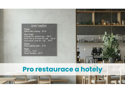 🍽️ Tabule do restaurací a hotelů SMATAB® | Skleněné magnetické tabule pro gastronomii